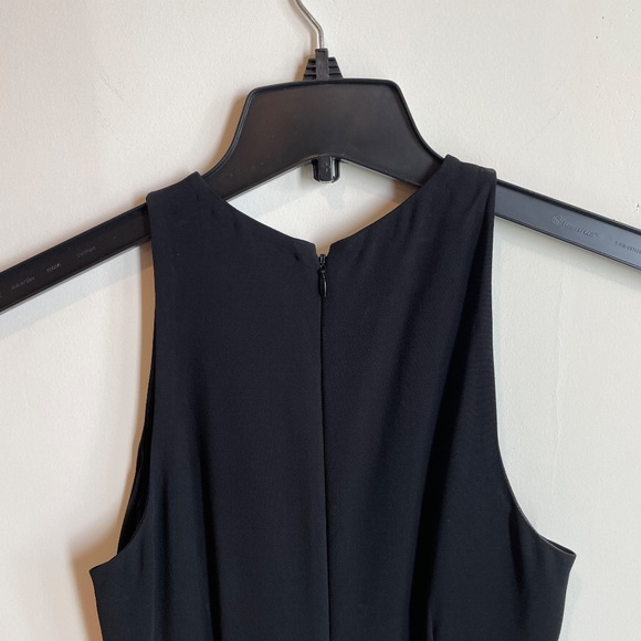 A.L.C. Sleeveless Layered Midi Dress in Black & Off White - Picture 7 of 9